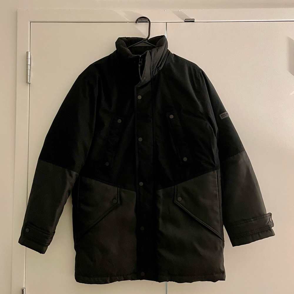 ANDREW MARC - Black Parka - Oversized Small